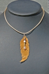 Cuir feuille perle