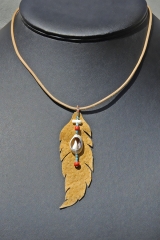 plume cuir